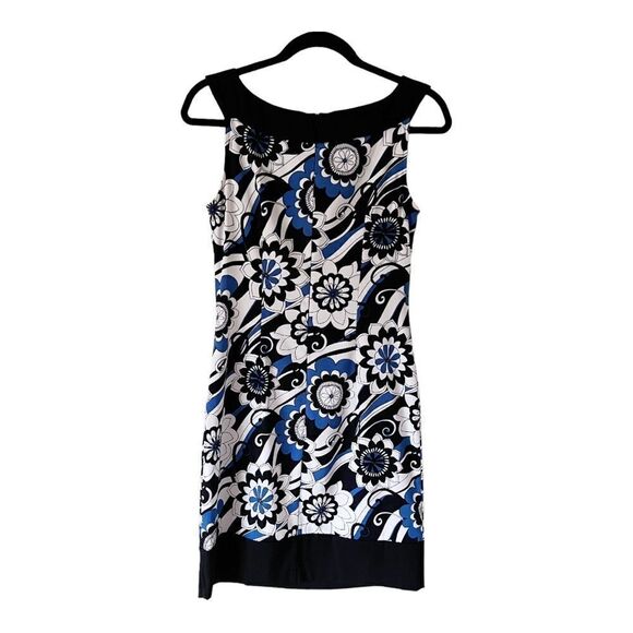 Dress Barn Sleeveless Floral Sheath Dress Size 4 - Picture 2 of 8